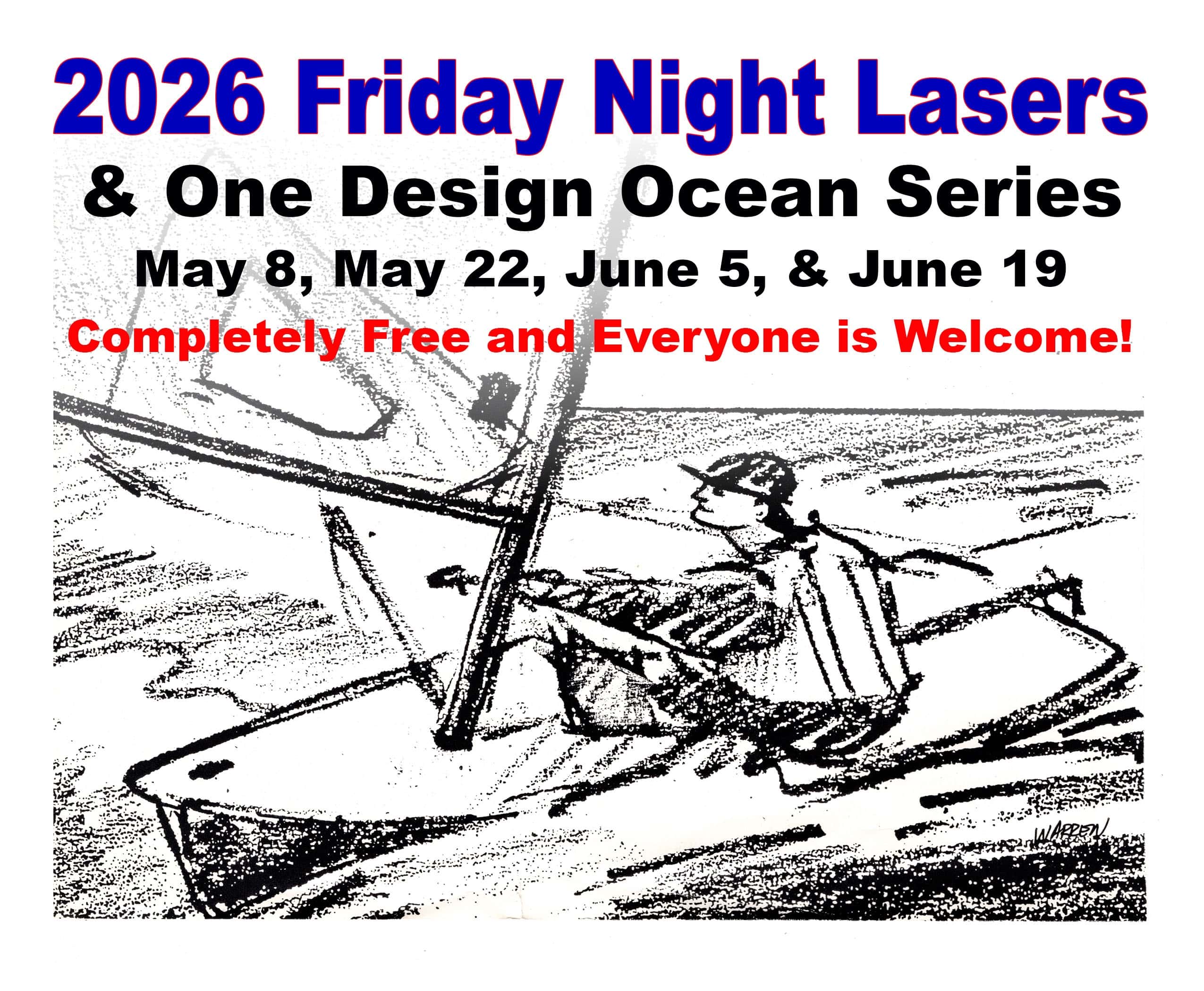  2026 #1 Friday Night Laser & One Design Ocean Series event image