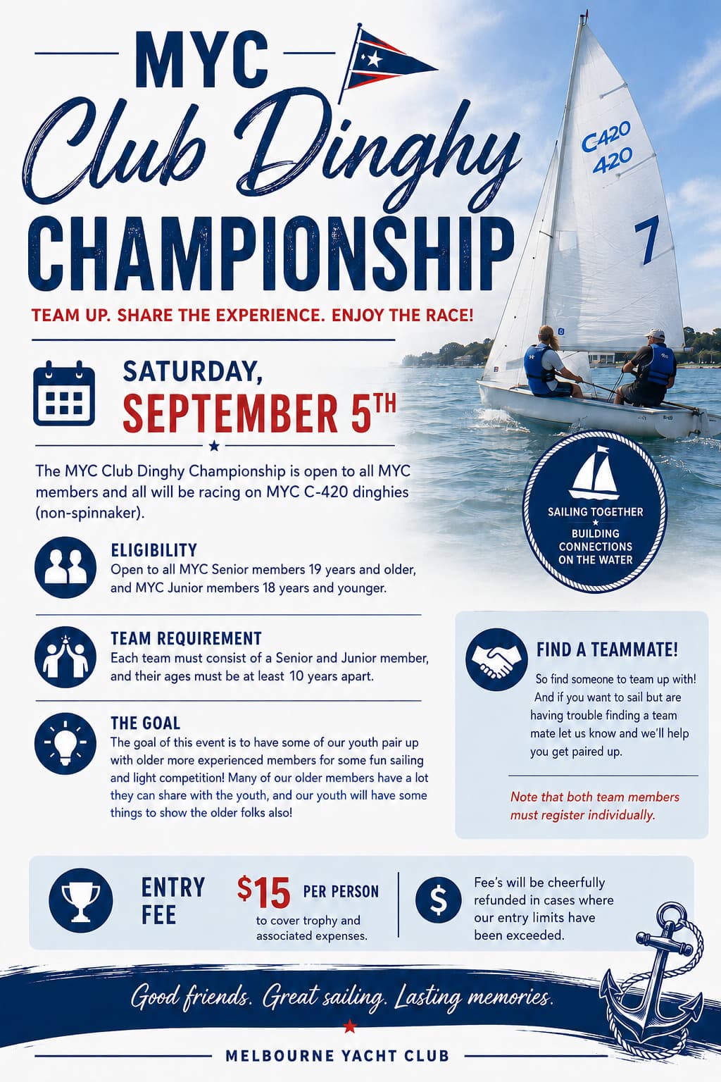 MYC Club Dinghy Challenge 2026 event image