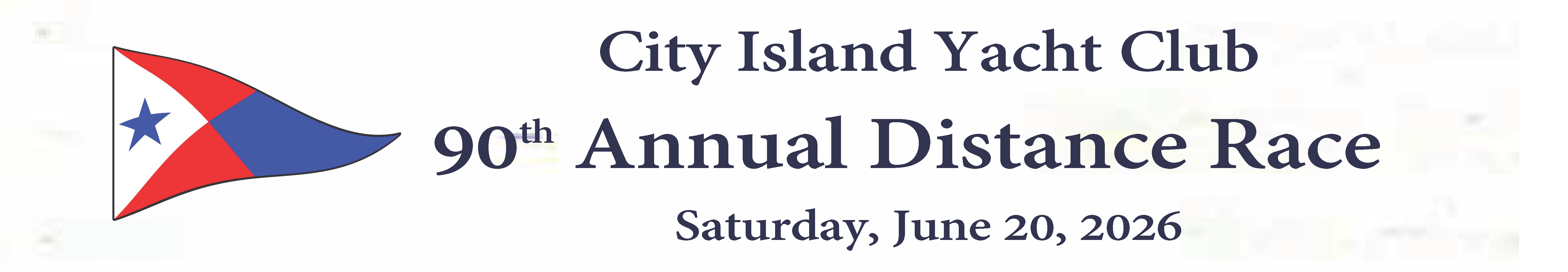 90th Annual City Island Yacht Club Distance Race 2026 logo