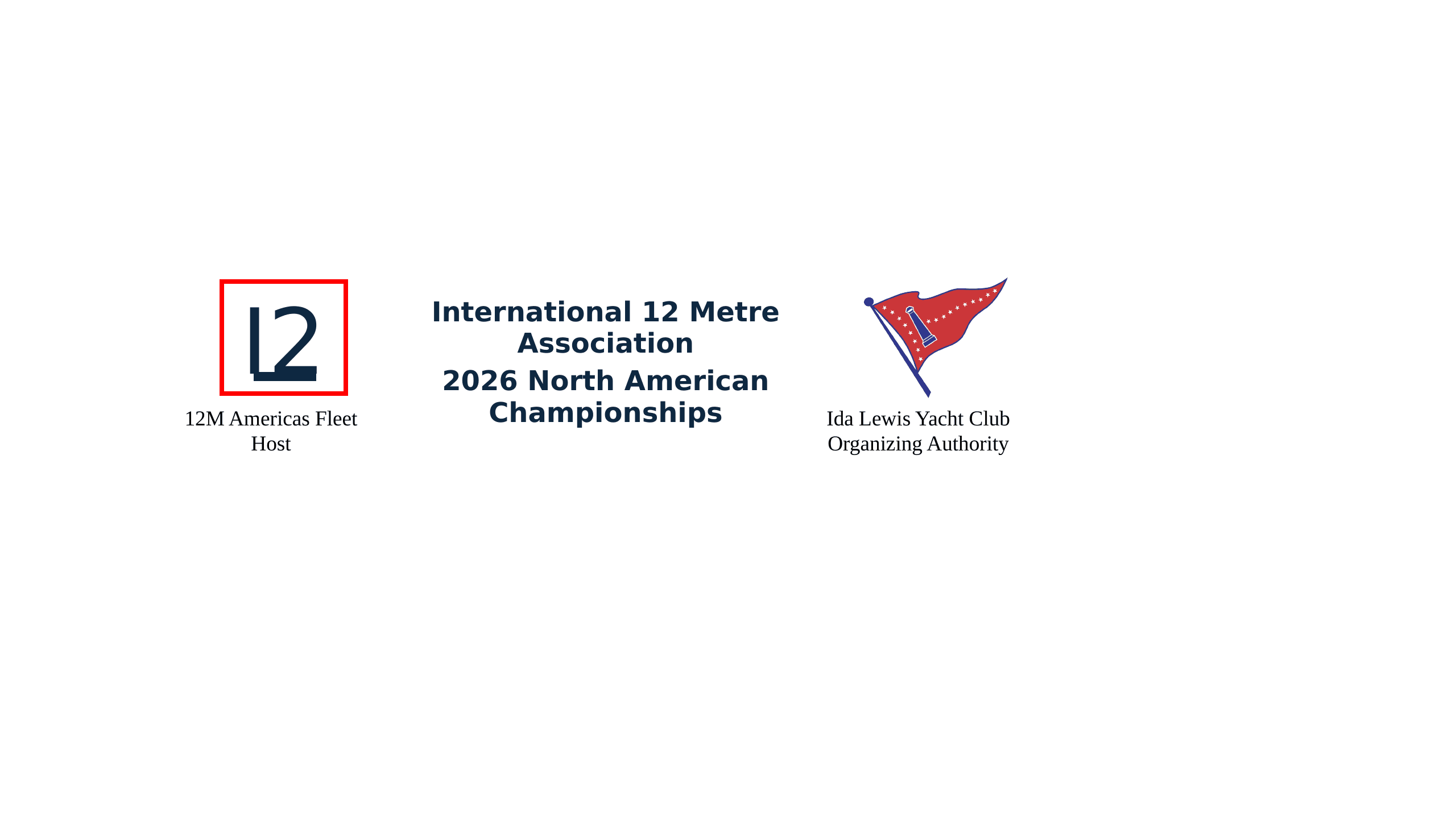 International 12 Metre Association 2026 North American Championships logo