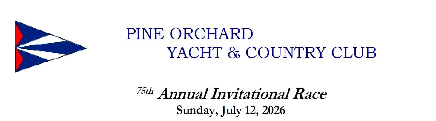 Pine Orchard Yacht & Country Club 75th Annual Invitational Race logo